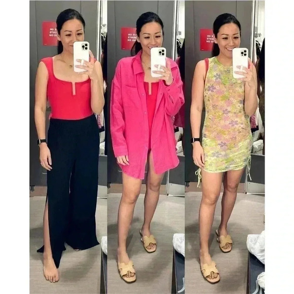 NWT Full Coverage Tummy Control
Cap Sleeve U-Wire One Piece Swimsuit - K… - Picture 6 of 6